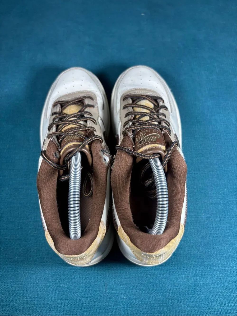 Nike Air Force 1 Low GS Plaid Cacao Wow Sail Youth Size 6Y Women's 7.5 FV3702-12